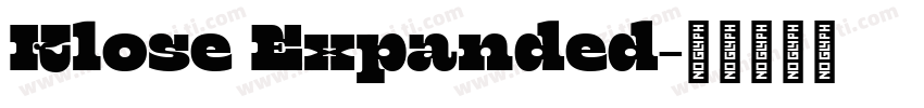 Klose Expanded字体转换